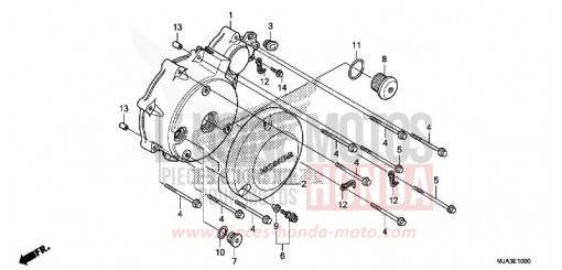 PANNEAU CARTER-MOTEUR G. (VT750C/C2S/CA/CS) VT750CSD de 2013